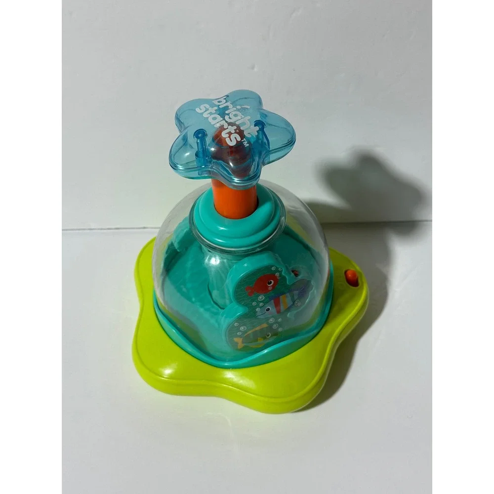 Bright Starts Press & Spin Activity Toy Sensory Aquarium Fish Sounds